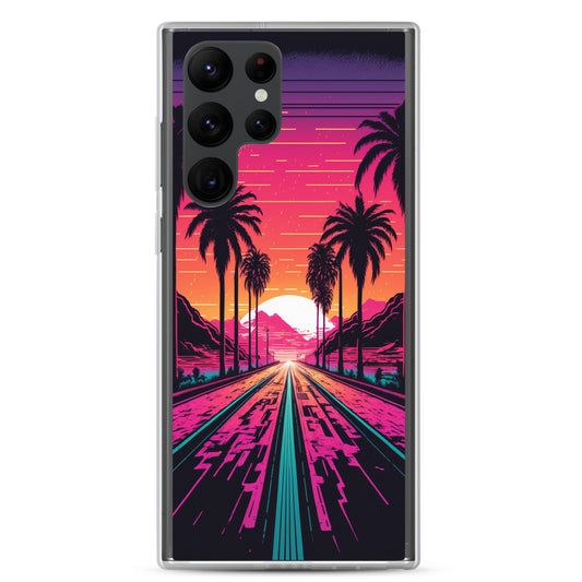 Samsung Case - Synthwave Digital Highway