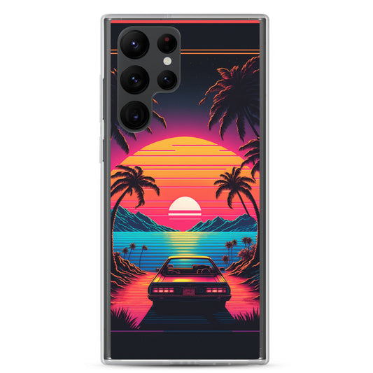 Samsung Case - Synthwave Ocean Sunset