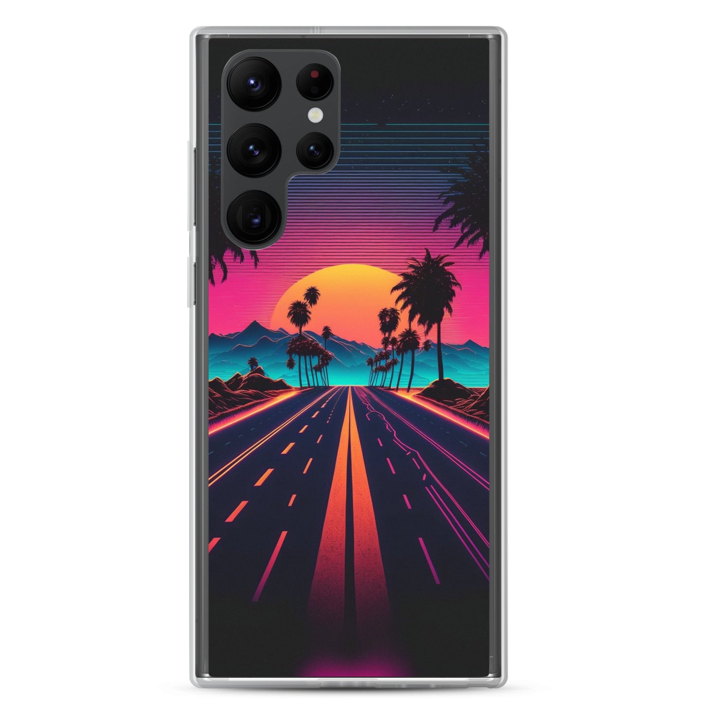 Samsung Case - Synthwave Purple Sunset