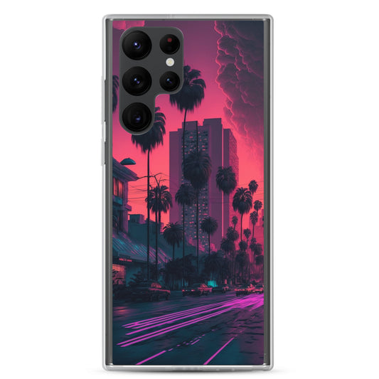 Samsung Case - Synthwave Miami Street