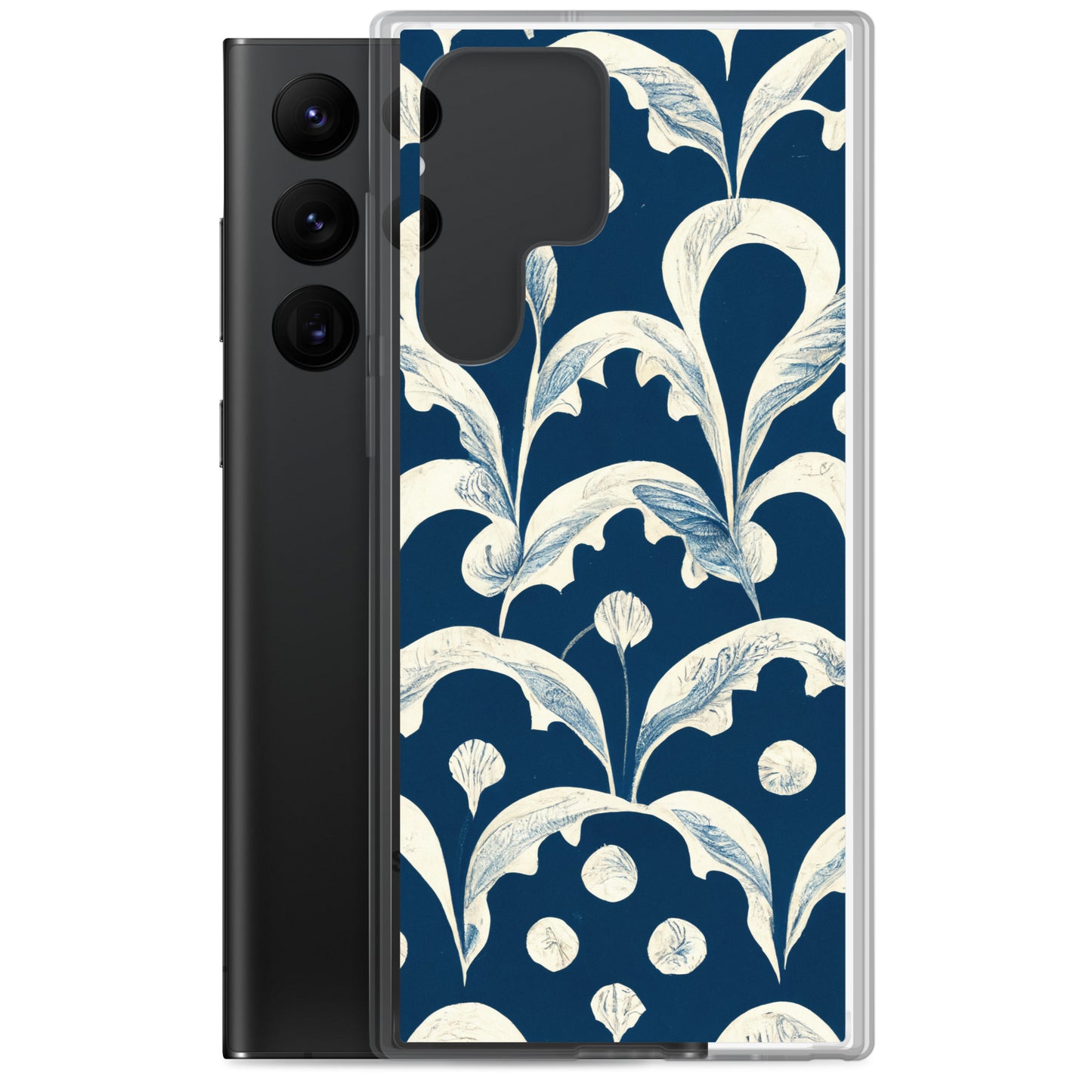 Samsung Case - Leaves on Blue