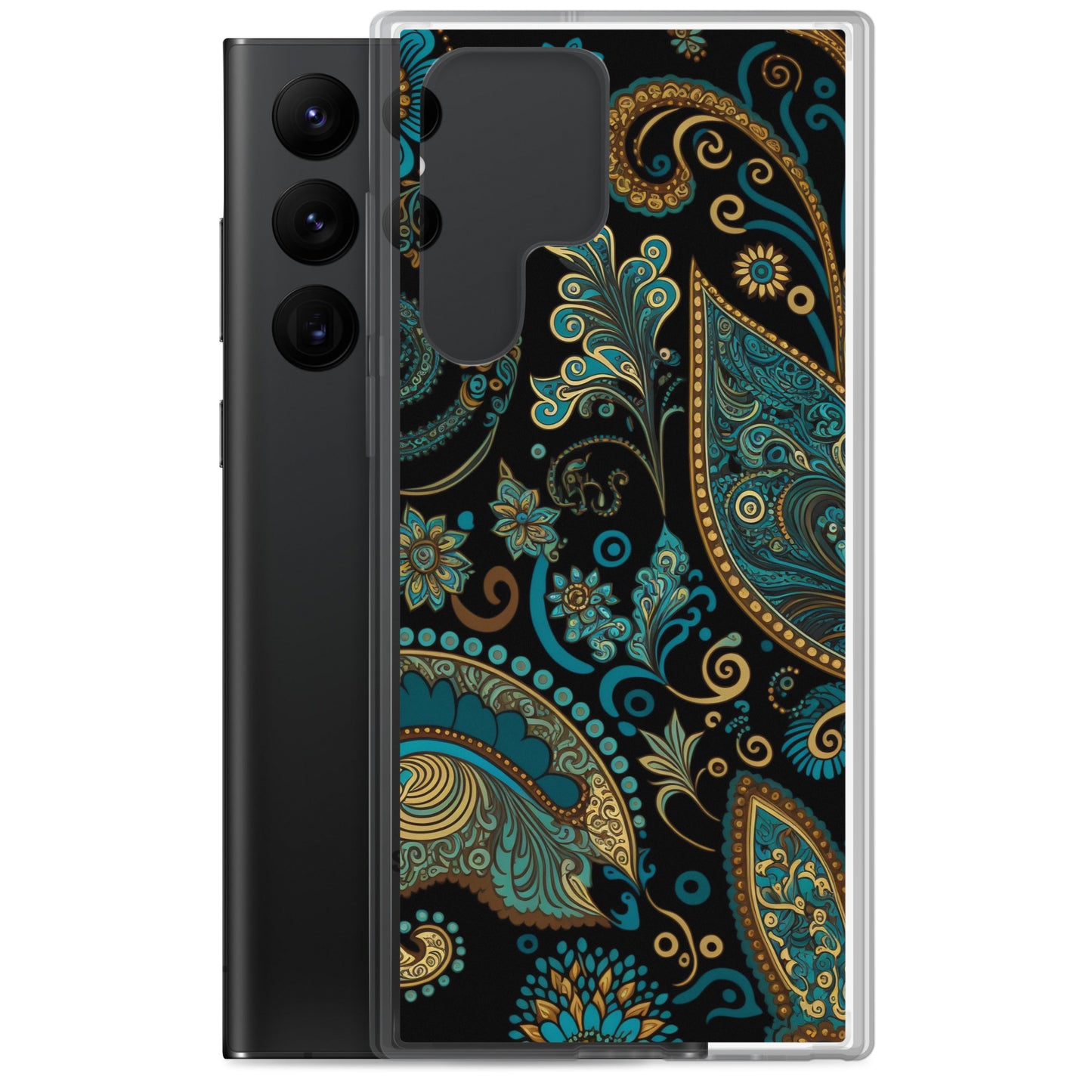 Samsung Case - Turquoise Paisley