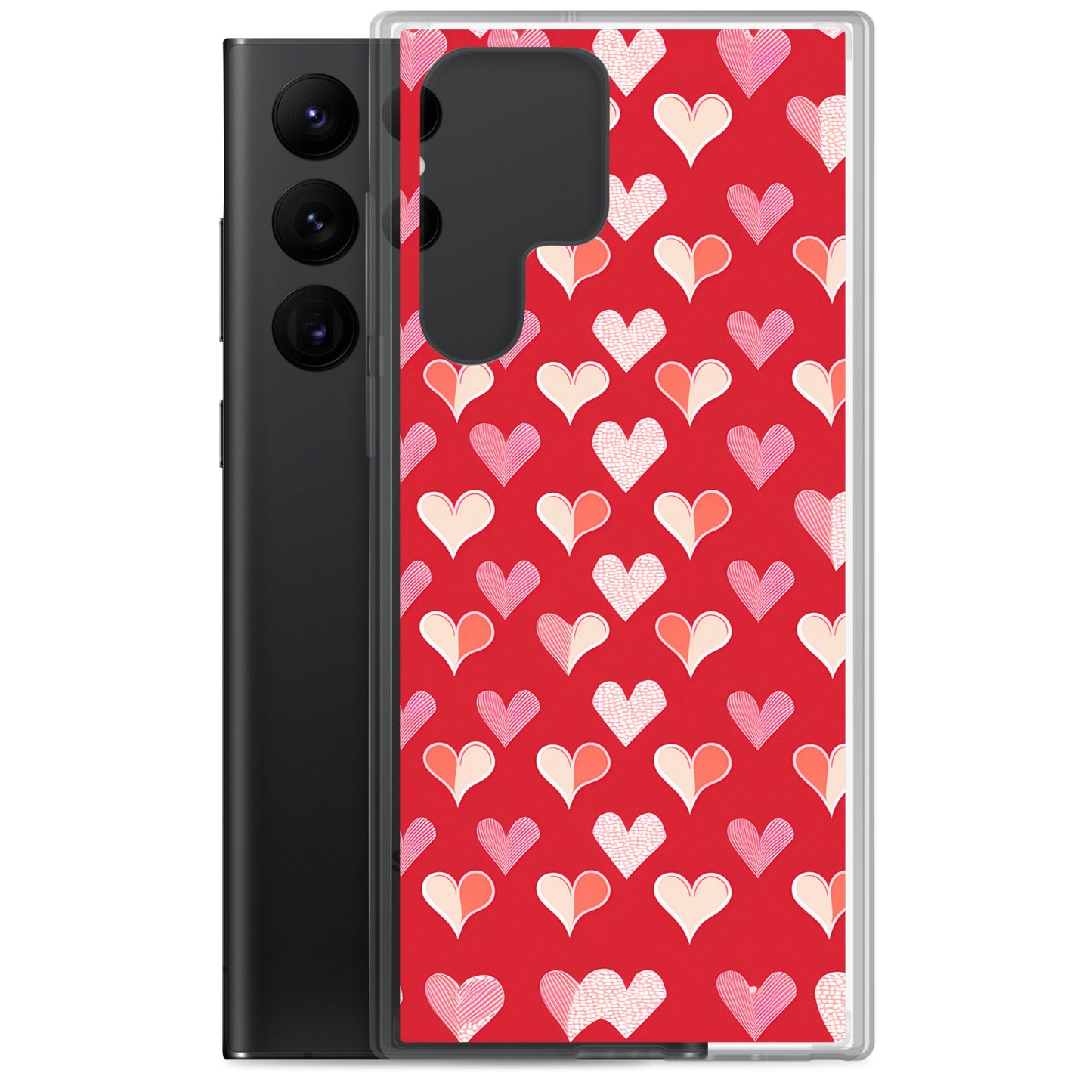 Samsung Case - Red and Pink Hearts