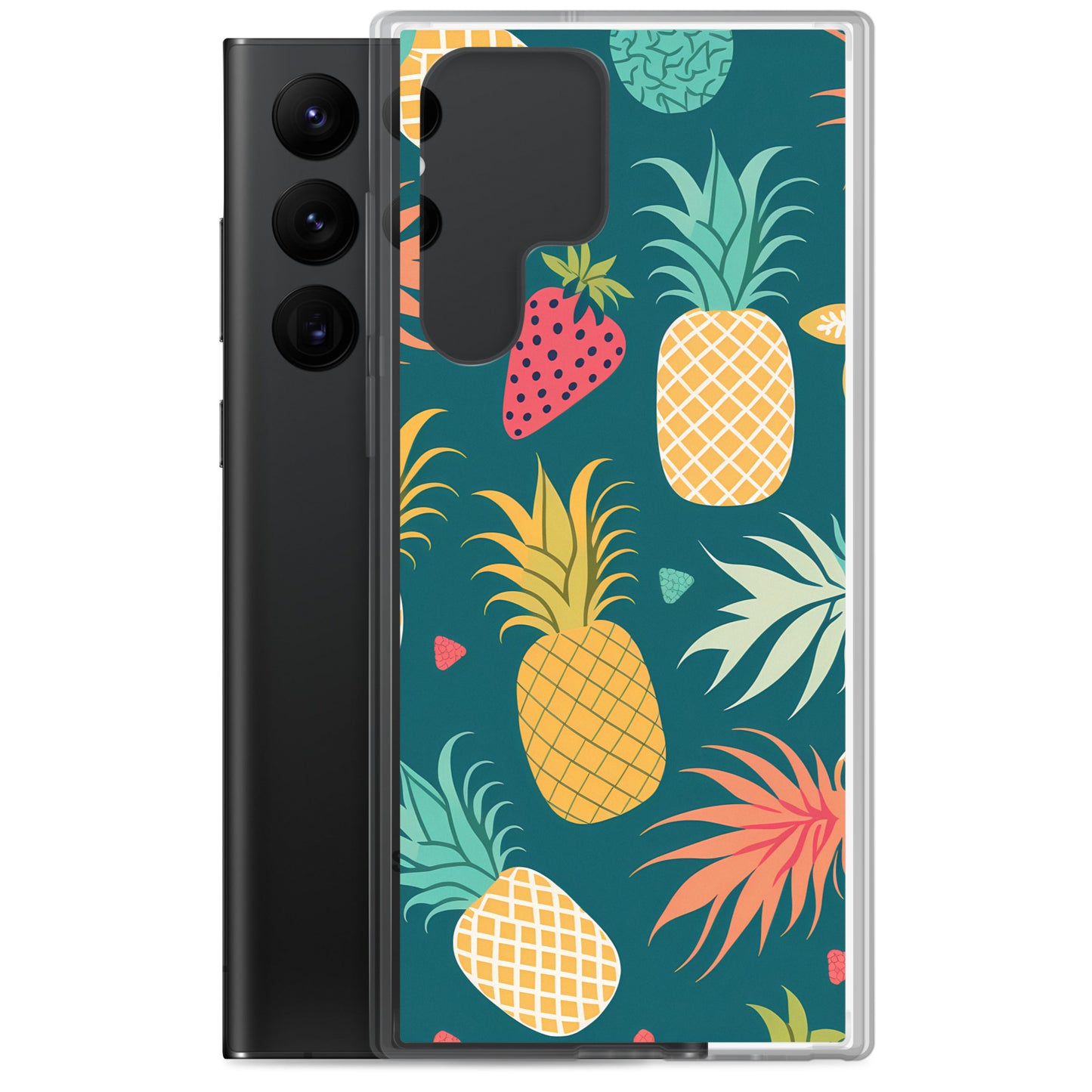 Samsung Case - Pineapples on Aqua