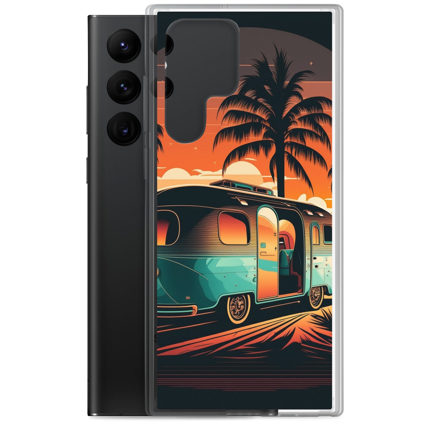 Samsung Case - Turquoise Camper at Beach Sunset