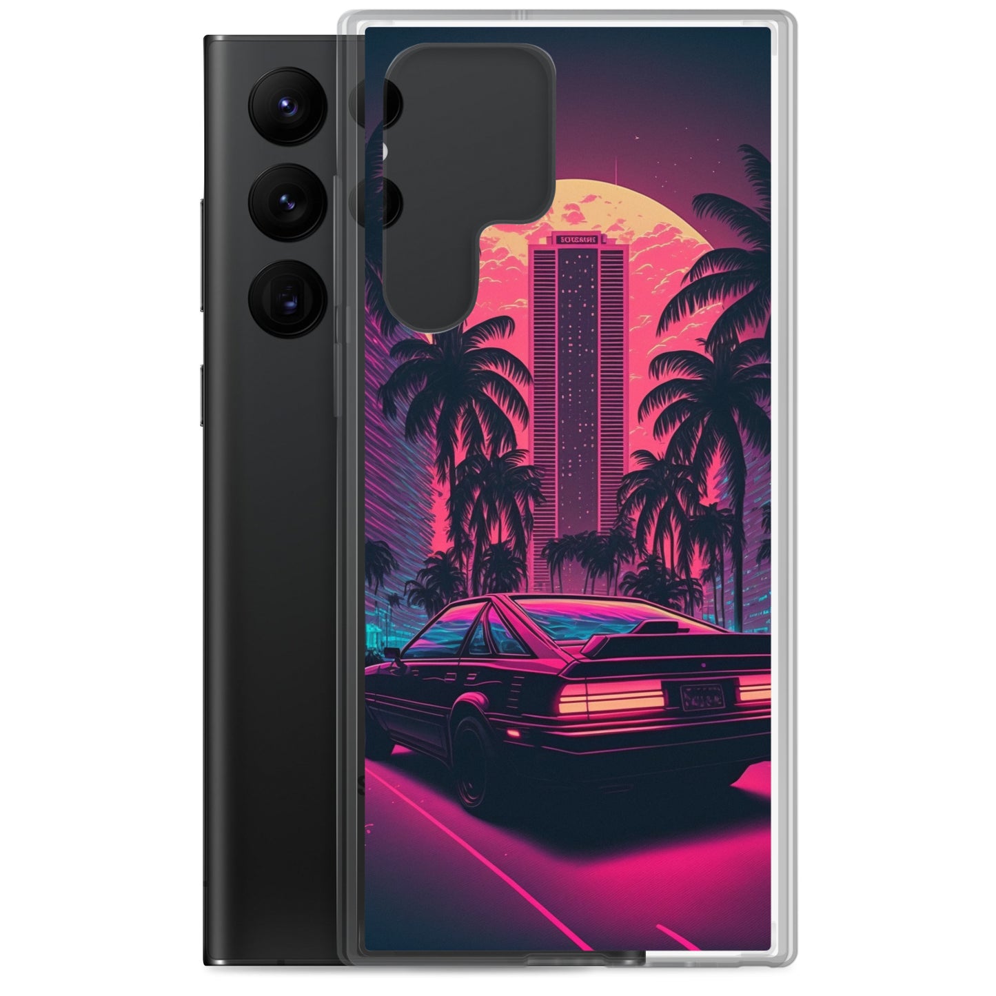 Samsung Case - Synthwave Miami Night