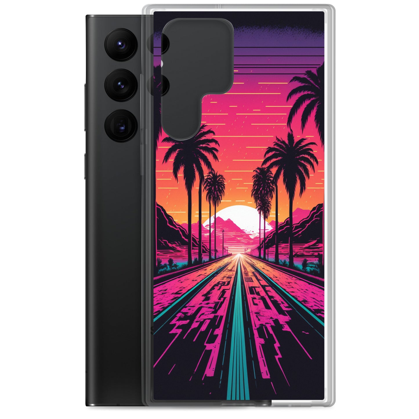 Samsung Case - Synthwave Digital Highway