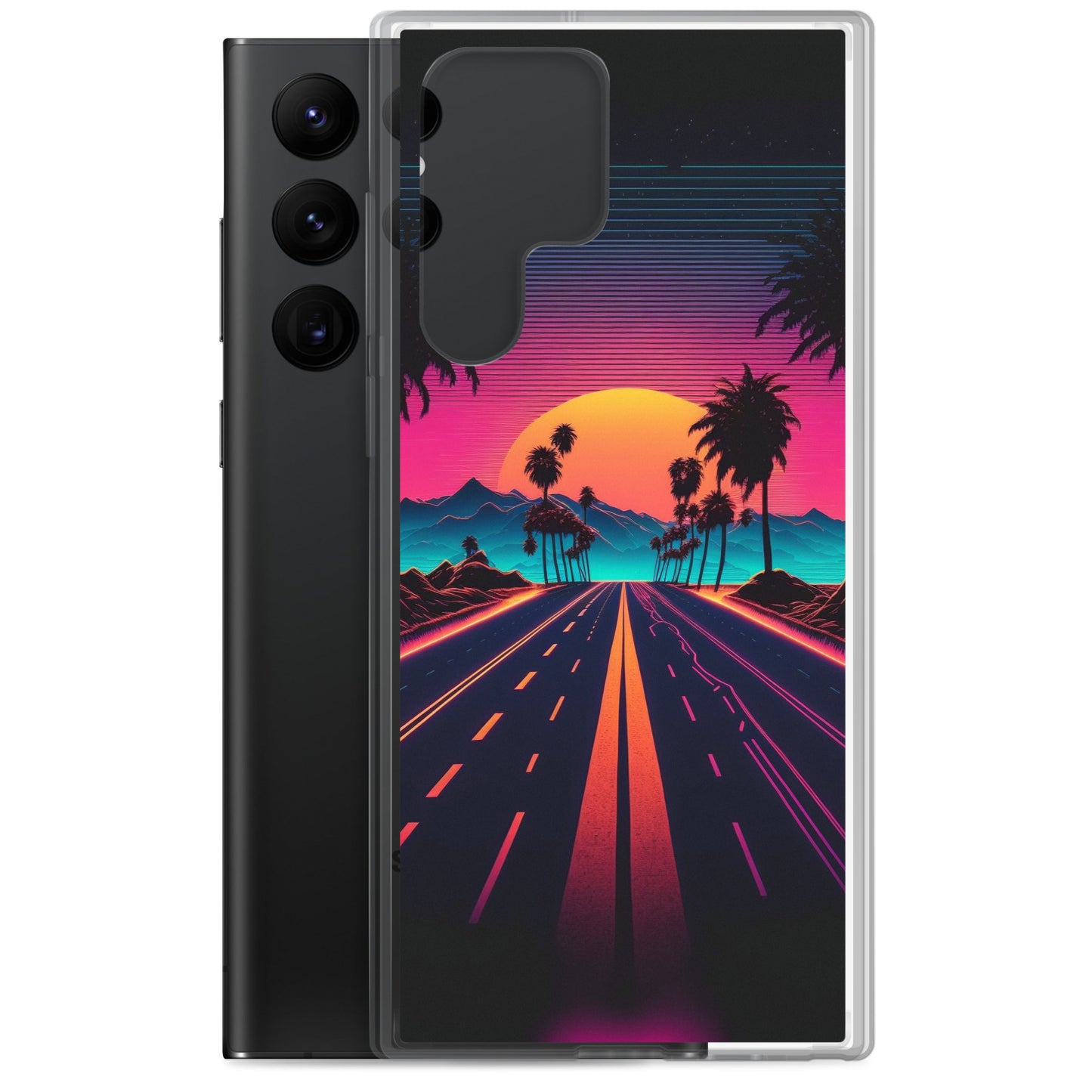 Samsung Case - Synthwave Purple Sunset