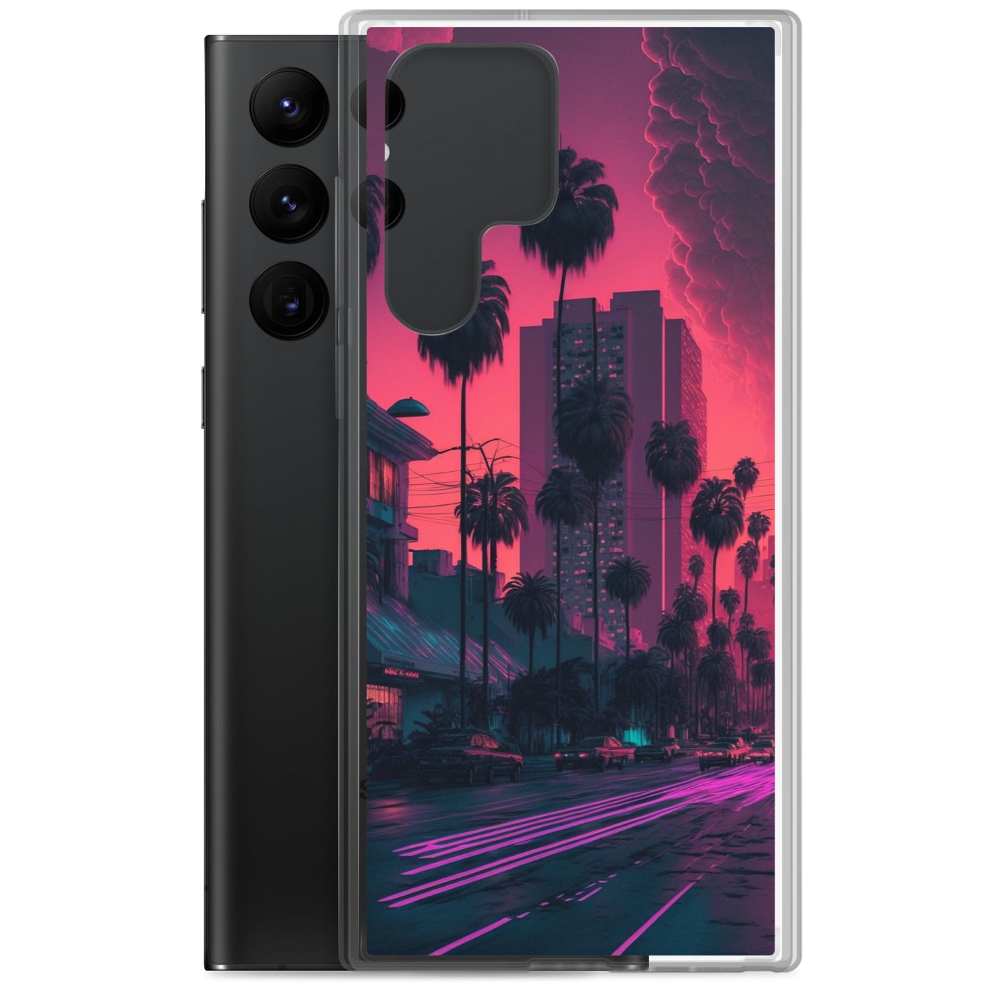 Samsung Case - Synthwave Miami Street